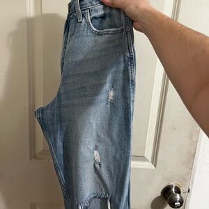 Hollister Light Blue Distressed Boyfriend Jeans